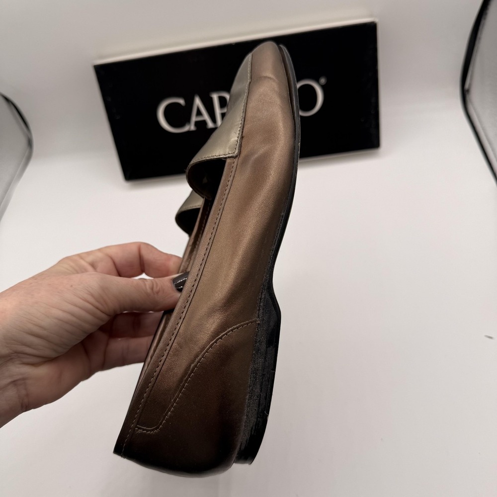 Capezio Shoes Womens Size 7.5 Bronze Jenny Slip On Loafer Flats Comfort - Picture 7 of 15